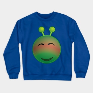 Funny Alien Monster ET Extraterrestrial Martian Green Man Emoji for Women, Men and Kids 12 Crewneck Sweatshirt